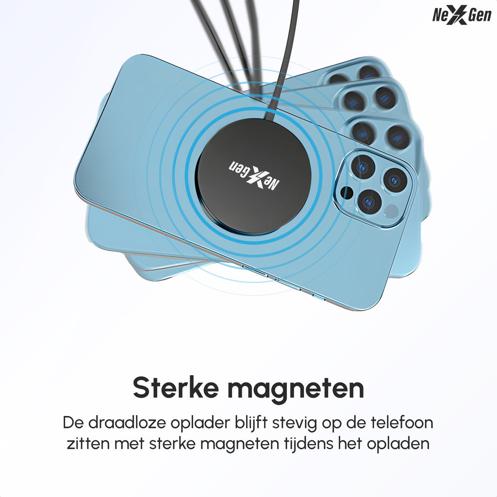 NexGen Magsafe Oplader Zwart Aluminium Bundel