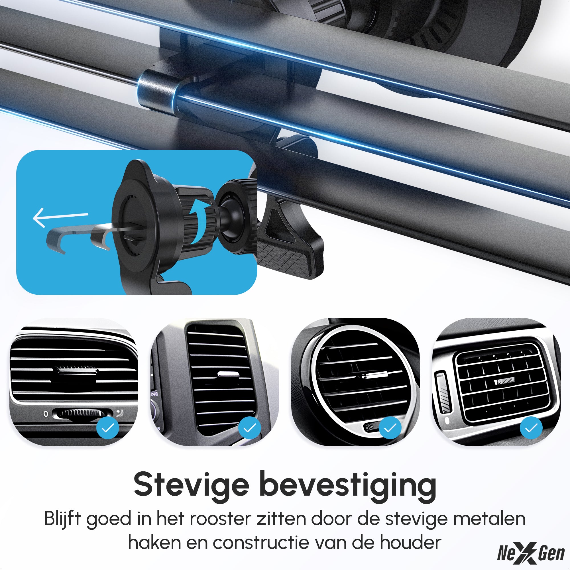 NexGen Telefoonhouders Auto Oplader