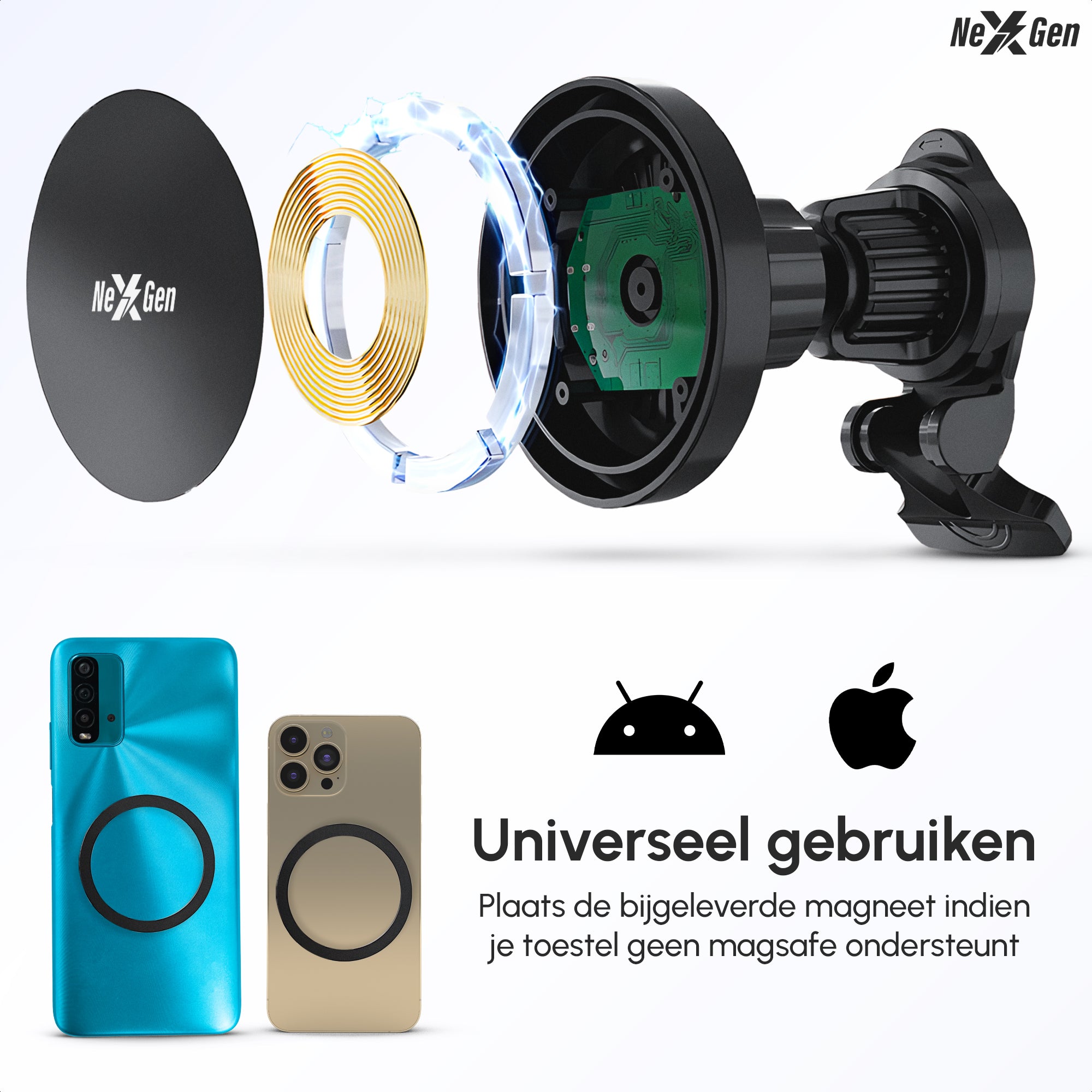 NexGen Telefoonhouders Auto Oplader