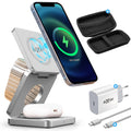 NexGen 3 in 1 Draadloze Oplader Bundel Zilver